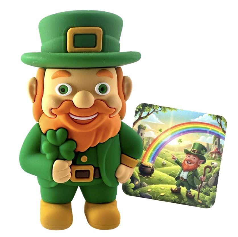 Lucky Irish Leprechaun Figurine Pocket Sized Good Luck Charm Trinket