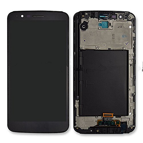LCD Display Digitizer Touch Screen Assembly for LG Stylo 3 LS777 (Black w/Frame)