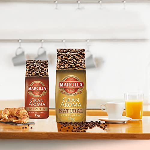 Marcilla Café Natural En Grano 1 kg
