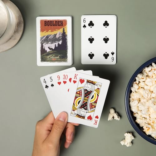 Lantern Press Naipes Poker Vista Montañas Colorado 52 cartas miniatura 2