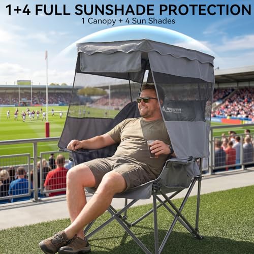 Silla de Camping Oversized Huskfirm con Sombrilla miniatura 5