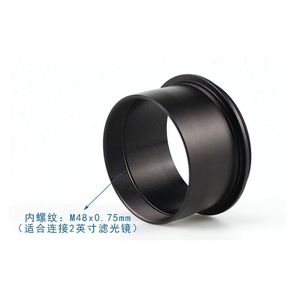 Accessoires pour télescopes Adaptateur de Bague 2" vers SCT Filetage mâle 2" vers caméra SCT Compatible avec télescope astronomique