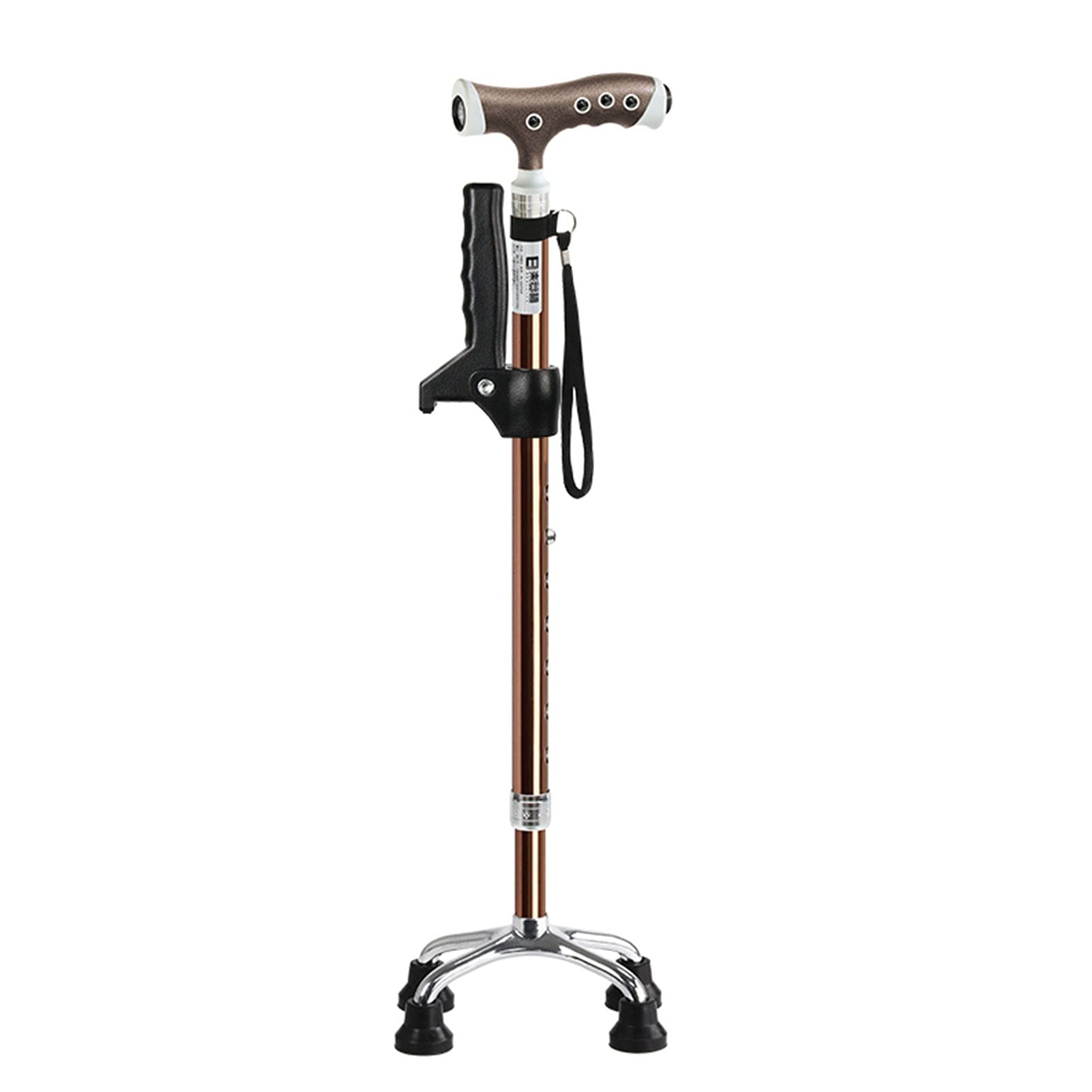 Cane regolabile pieghevole - altezza regolabile pieghevole per uomo e donna, pieghevole, leggero, portatile a mano bastoncini a mano con manico ergonomico e base antiscivolo per escursioni a trekking