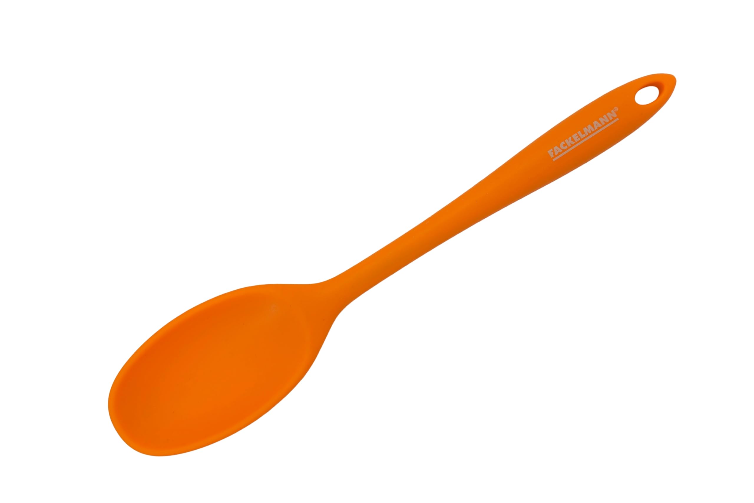 Fackelmann 40368 siliconen spatel, 28,5 x 5,7x1,5 cm, Soft Collection, (zwarte of oranje kleur), verschillende kleuren, 1 stuk