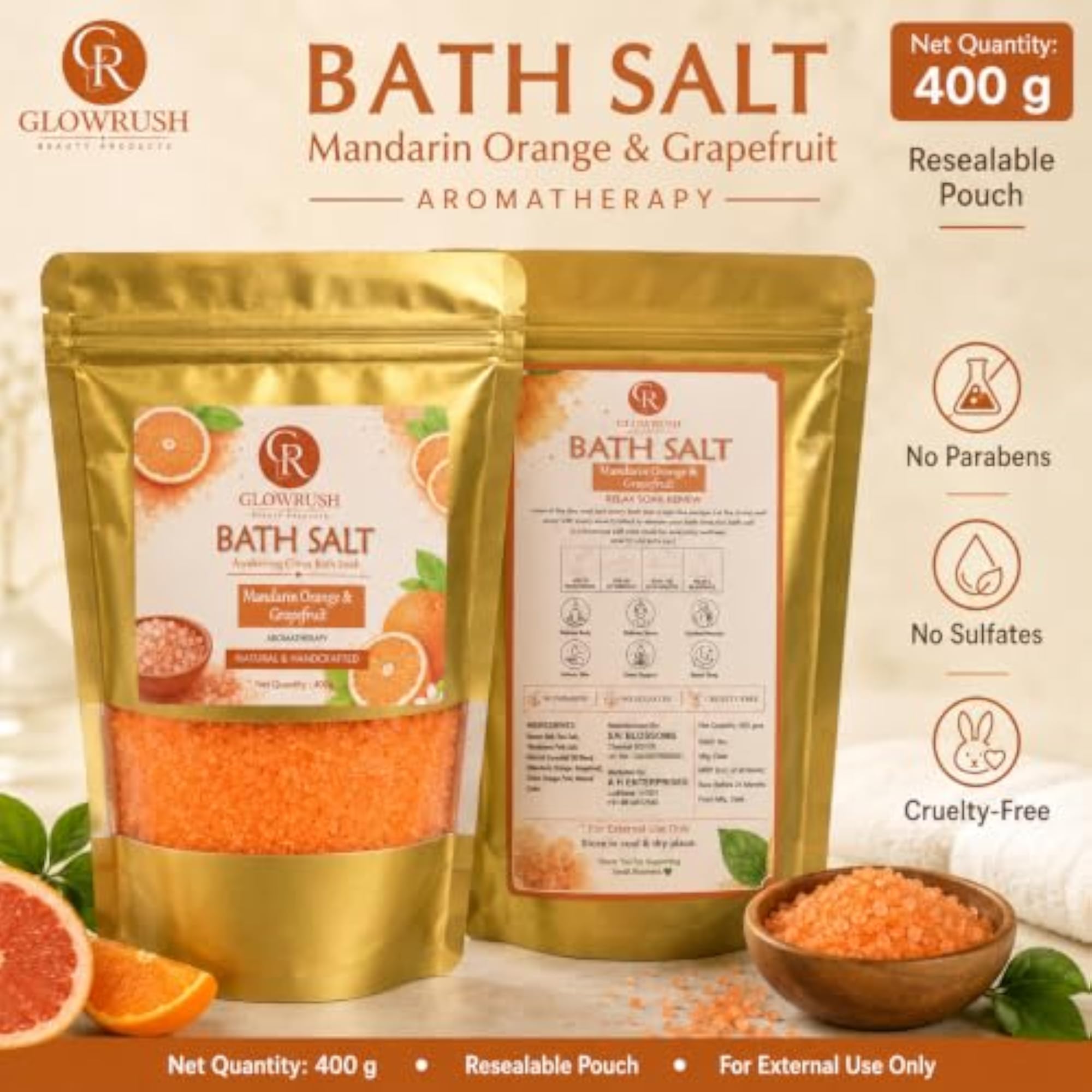 Aromatherapy Holy Bath Soak with Botanical Extracts, Refreshing Relaxation