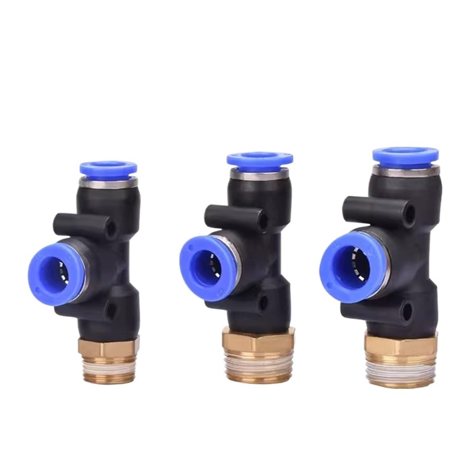 AARTERZZA PD Pneumatic Fittings OD 1/8" 1/4" 3/8" 1/2" 4mm-12mm Hose Male Thread Pneumatic Tube Elbow Connector Tube Air Push in Fitting(PD6-04)