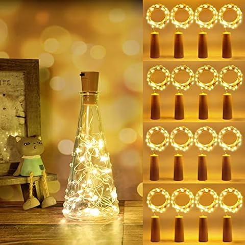 Vicloon 12 Pack Cork Bottle String Lights Cover