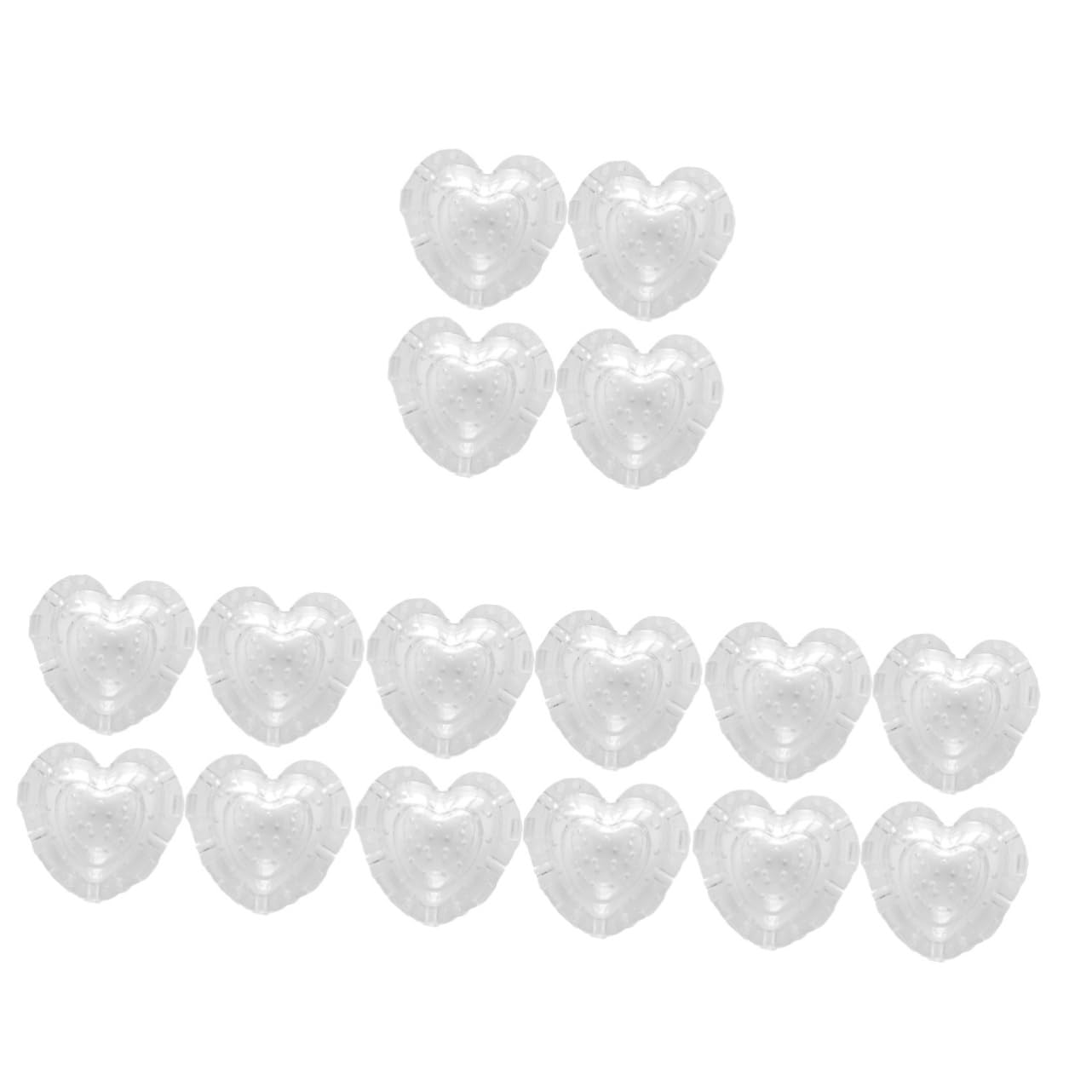 Toddmomy 4 Ensembles Moule en Forme De Coeur Fondant pour Adorables Moules Coeur Bricolage Artisanat Fabrication De Moules Jolis Moules Design Moules d'art Manuels Plastique 4 Pièces * 4