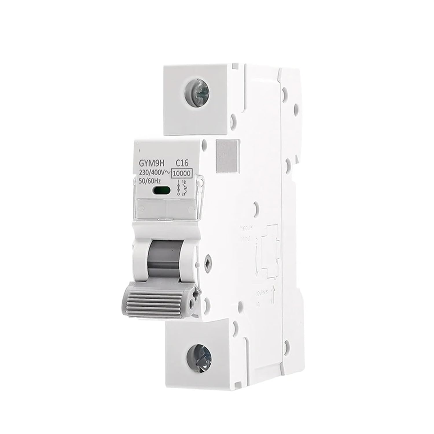 GYM9H 10KA MCB 6A 10A 16A 20A 25A 32A 40A 50A 63A 220V/400V Mini Circuit Breaker C Curve 1Pcs(63A)