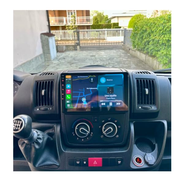 Schermo Auto Ducato 2007-2015 Android Auto CarPlay 8Core Android 13 Autoradio per FIAT Ducato/Peugeot Boxer/Citroen Jumper Navigatore,Stereo 2 Din con Schermo da 9 Pollici con Bluetooth