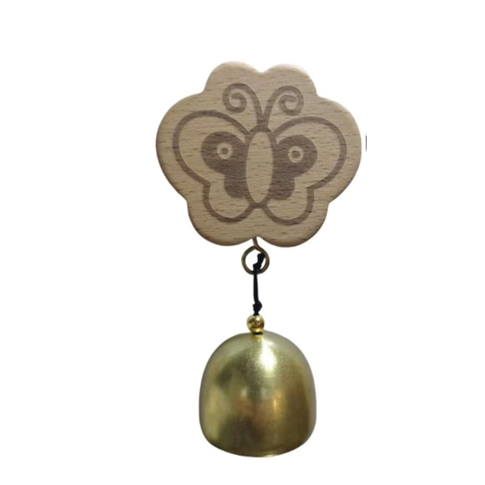 ordinarYone Easy Installation Adhesive Mount Doorbell Wooden Animal Shopkeeper Bells Door Chimes Without Tool Required Simple Setups