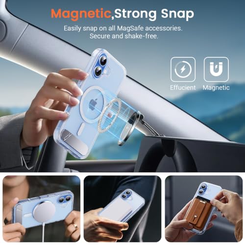 Ratcase Magnetic for iPhone 17 Case with Stand, Clear - image 5