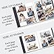 Vienrose Fotoalbum, selbstklebend, 10,2 x 15,2 cm, 12,7 x 17,8 cm, 21,6 x 27,9 cm, Scrapbook mit Metallic-Stift