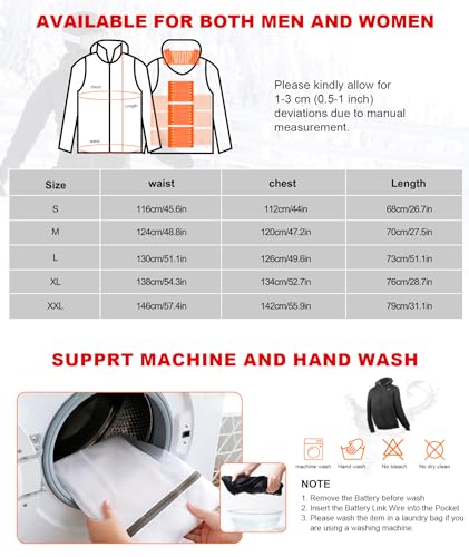 Wodesid RTPB-013 Heated Hoodie With Battery Pack 10000Mah Rechargeable thumb #6