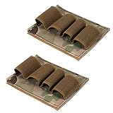 Aekvinks 2pcs Tactical Elastic Flashlight Chemlight Battery Pen Holder 12 20 28 Gauge Shotgun Shell