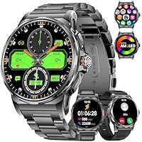 Reloj Inteligente Hombre, 1.43"AMOLED con Llamadas Bluetooth, 3