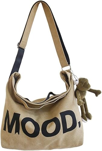 Sumleno Bolso vintage de mensajero de lona Alt Emo Crossbody bolso gótico punk bolsos de hombro Harajuku Grunge bolso