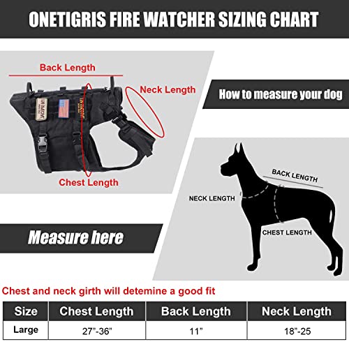 CBBPET Tactical Dog Harness No Pull,Reflective Military Dog Harness,Tactical Dog Vest with Molle & Sturdy Handle, Front… - Image 5