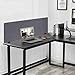 Acoustic Desk Divider 60 x 24 inch Privacy Desk Panel Sound Proof Dividers with Clamp Noise Reducing Desk Privacy Panel for Office or School Use Gray