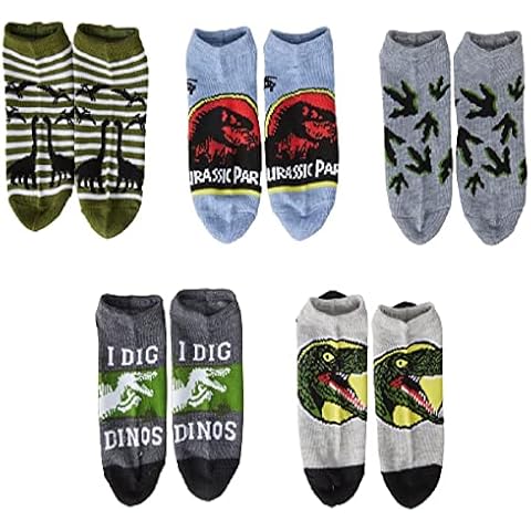 Universal Jurassic Park Boys No Show Socks Cover