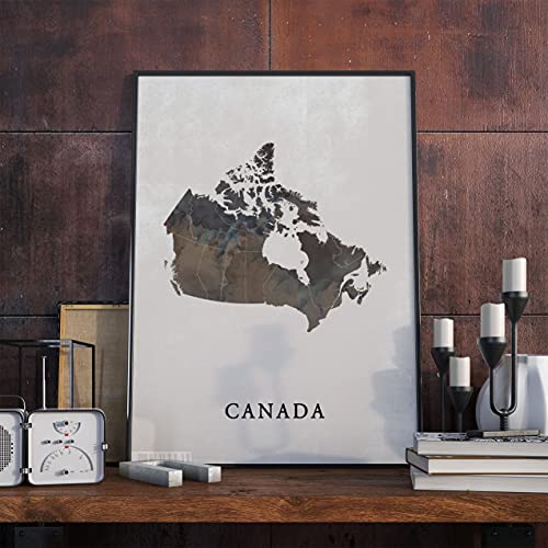 Generic Canada Vintage Map Poster | 11X17 16X24 24X36 Wall Art cover