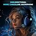 Gtheos 2.4GHz Wireless Gaming Headset for PC, PS4, PS5, Mac, Nintendo Switch, Bluetooth 5.2 Gaming Headphones with Noise Canceling Microphone, Stereo Sound, ONLY 3.5mm Wired Mode for Xbox Series-Black