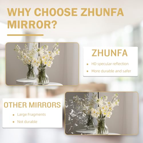 Arched Full Length Mirror, 76x34 Oversized Floor Mirror with Stand, Gold Mirror Full Length, Aluminum Full Body Dressing Mirrors with Arched-Top, Leaning for Living Room, Bedroom