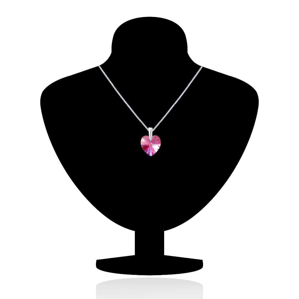 Swarovski Pink Heart Pendant for Valentine's Day