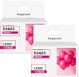 Yongairuink Compatibile Primera 53423 Cartuccia d'inchiostro Compatibile per Stampanti Primera LX900 LX 900 LX900E LX 900E (2 Magenta)