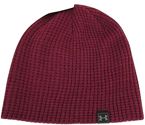Under Armour Mens Ultra Warm Waffle Beanie - Burgundy/Wine