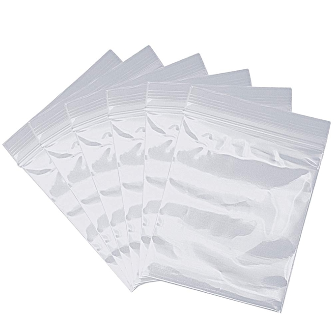 100个小塑料袋，密封拉链迷你透明袋