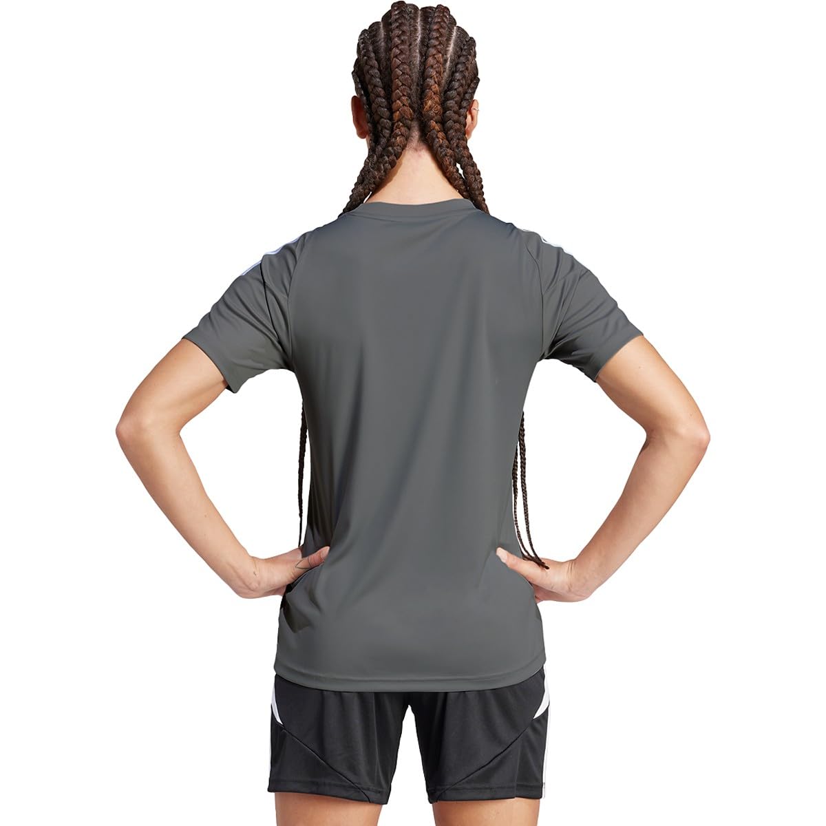 adidas Women's Tiro 24 Jersey, Team Mid Grey/White