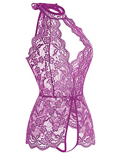 Image of Ababoon Women One Piece Lingerie Lace Sexy Baby Dolls Teddy Sleepwear