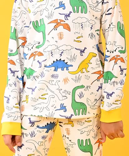 Image of Anthrilo Pure Cotton Printed Pyjama Set for Girls | Sleepwear | Night Suit, Night Wear | Long Sleeves T-Shirt & Pyjama | Regular Wear | 0-14 Years