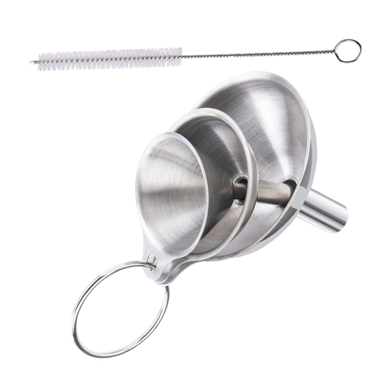 Embudo de Cocina de Boca Ancha, 1 Juego de Acero Inoxidable