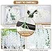 GPARK (36 Branches 12 Pack /45 inch /3.7ft Wisteria Hanging Artificial Flowers Fake Bushy Silk Vine Garland String for Wedding Party Garden Greenery Home Wall Deco Beige+Green+White