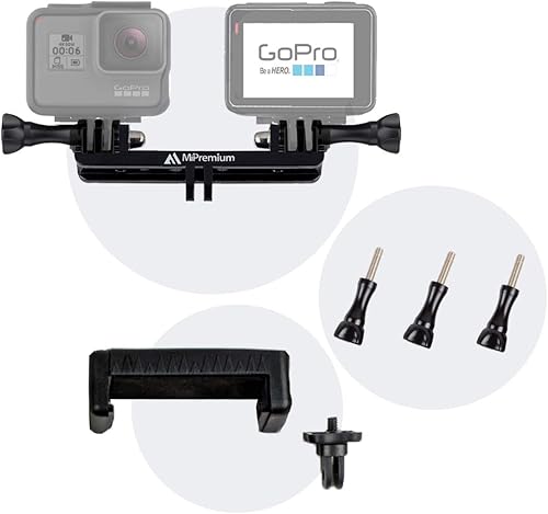 Accesorios de adaptador de montaje con adaptador de trípode tornillos de pulgar y clip de teléfono para GoPro Hero 12 11 10 9 8 7 6 5 4 3 3+ 2 1