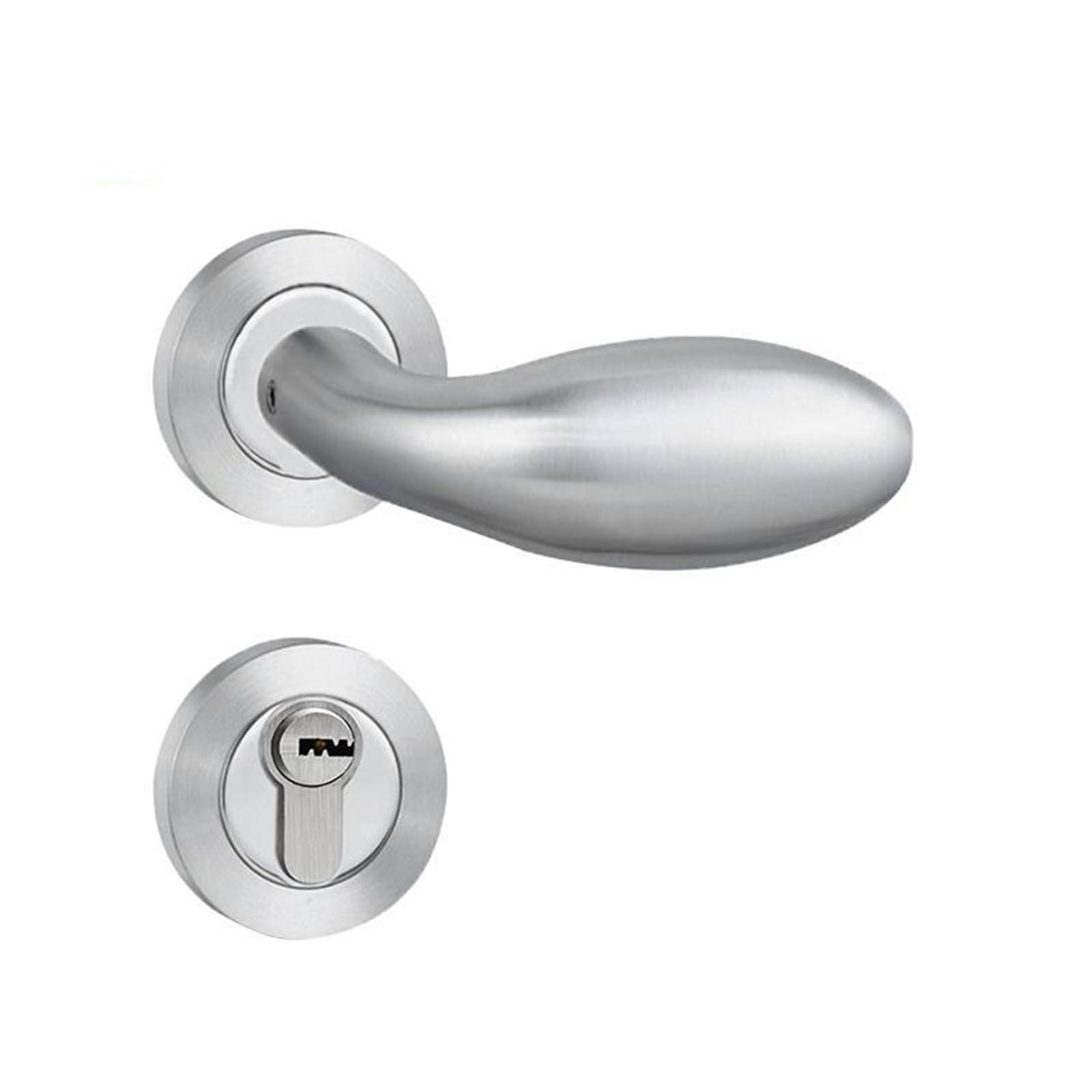 Vlalamno One Color Stainless Steel Split Lock Lever Handle Office 304 Square Cover
