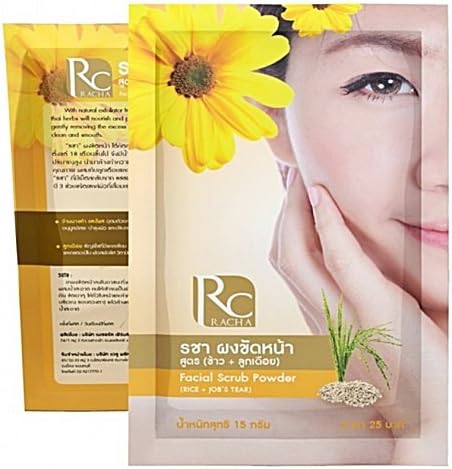 Racha Facial Scrub Powder Thai Jasmine Rice and Job’s Tear Size 0.53 Oz