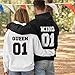 Pack de 2 Sudaderas para Parejas King 01 Bold y Queen 01...