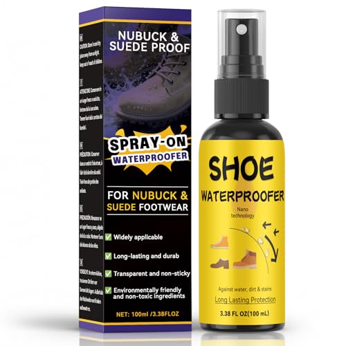 Galitoon Spray Imperméabilisant Chaussures 100 ml, Bombe Imperméabilisante Chaussure pour Baskets, Cuir, Daim, Nubuck et Textile, Protection Contre la...