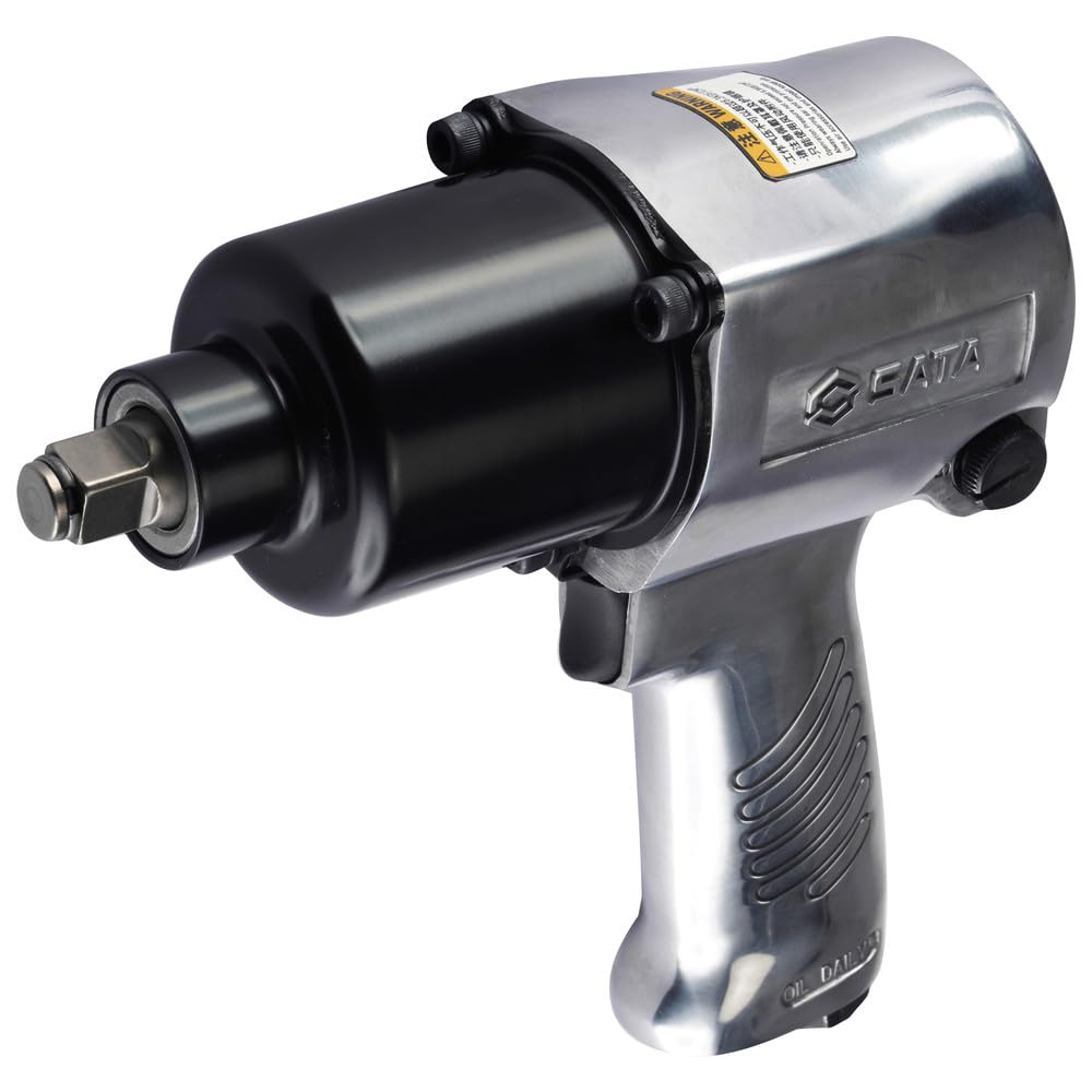 SATA ST01113C 1/2" klucz udarowy pneumatyczny 800 nm z twardym młotkiem podwójnym dla wysokiego momentu obrotowego przy jednoczesnym zmniejszeniu wibracji
