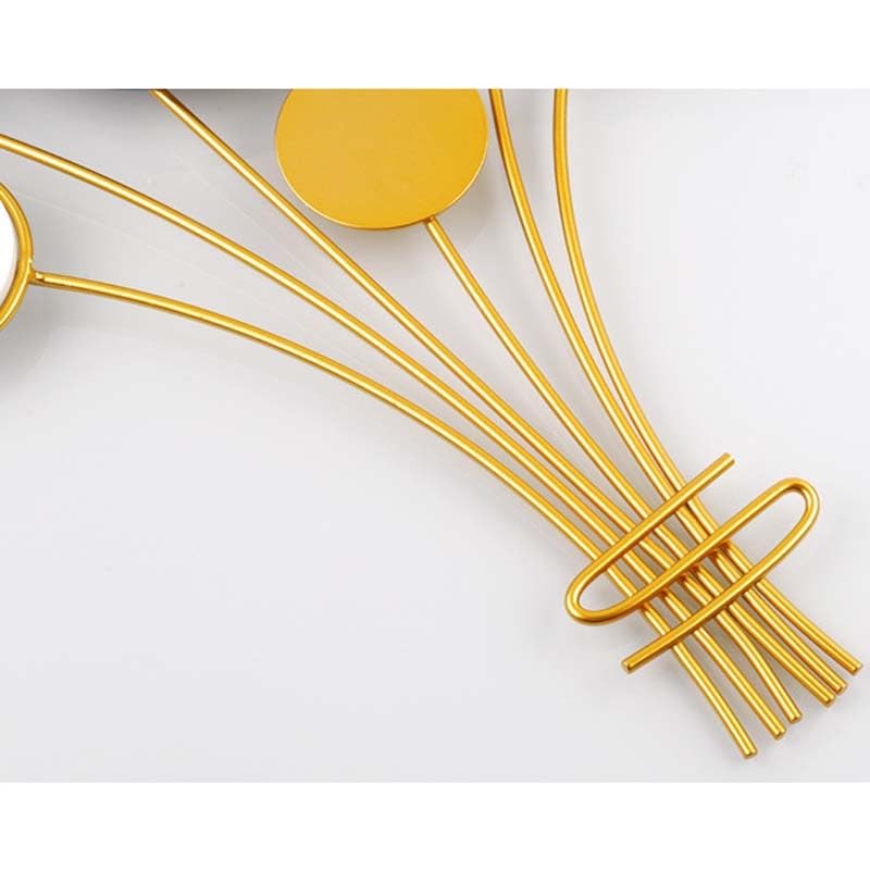 Orologio da parete moderno e silenzioso, movimento al quarzo senza ticchettio, design elegante for soggiorno e ufficio, decorazione for la casa, oro e verde.(Small)