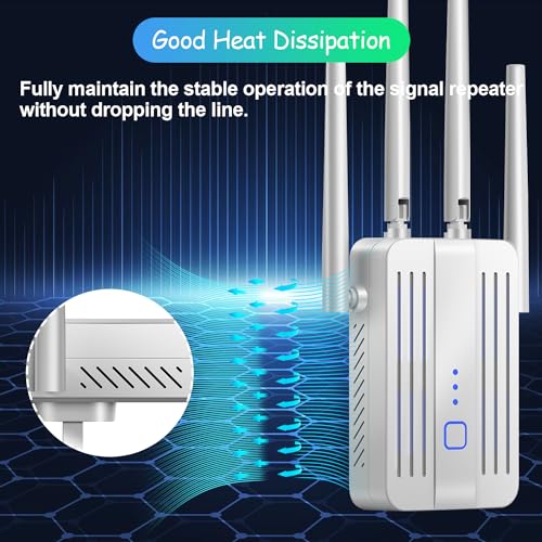 undefined WiFi Extender Signal Booster for Home: Internet Repeater Range Covers Up to 9995 Sq.ft and 45+ Devices for House Wireless Office Basement Room (White, 3XL) の商品画像 7