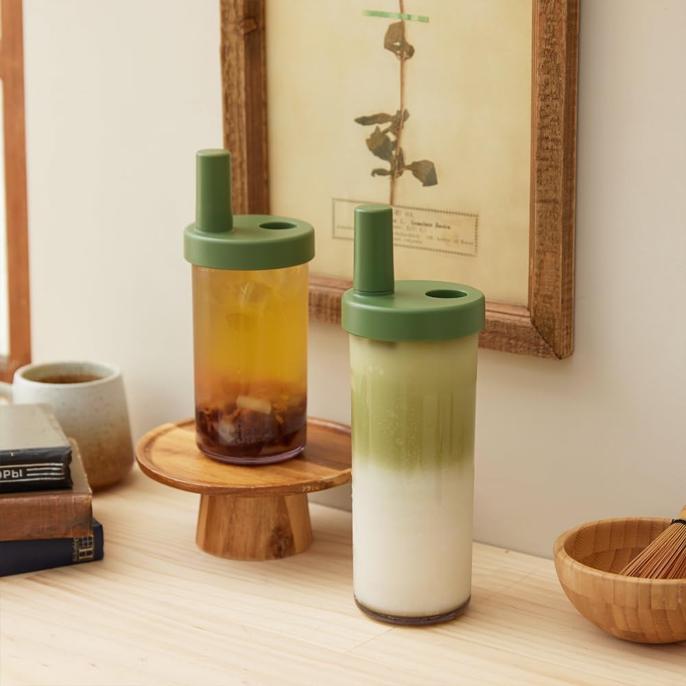 3rd Gen Classic Tumbler, with Two Straws, Used for Daily Life, BPA Free, Leak-Proof, Lightweight, 17 oz, Green