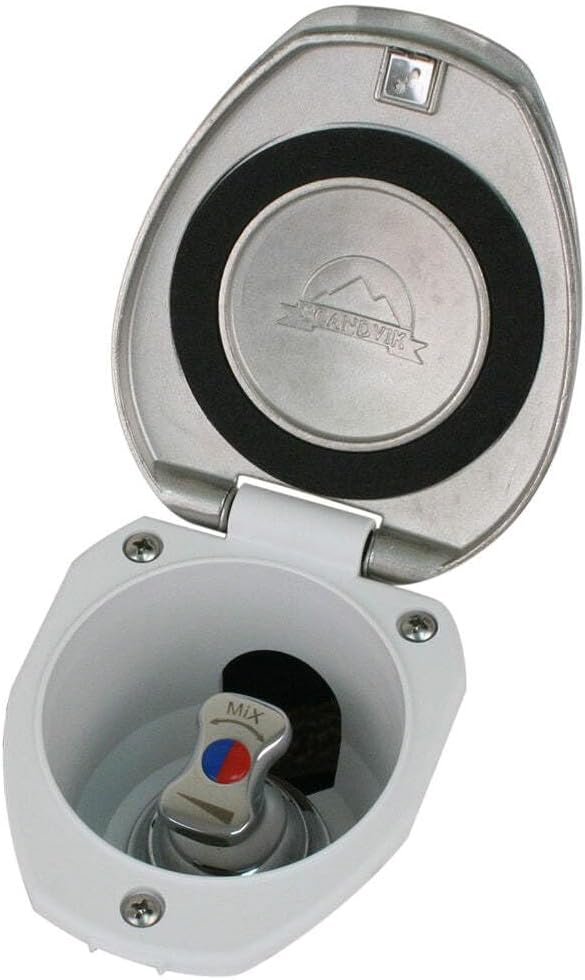 Scandvik Stainless Steel Recessed Transom Mixers Vales & Shut Off Valves