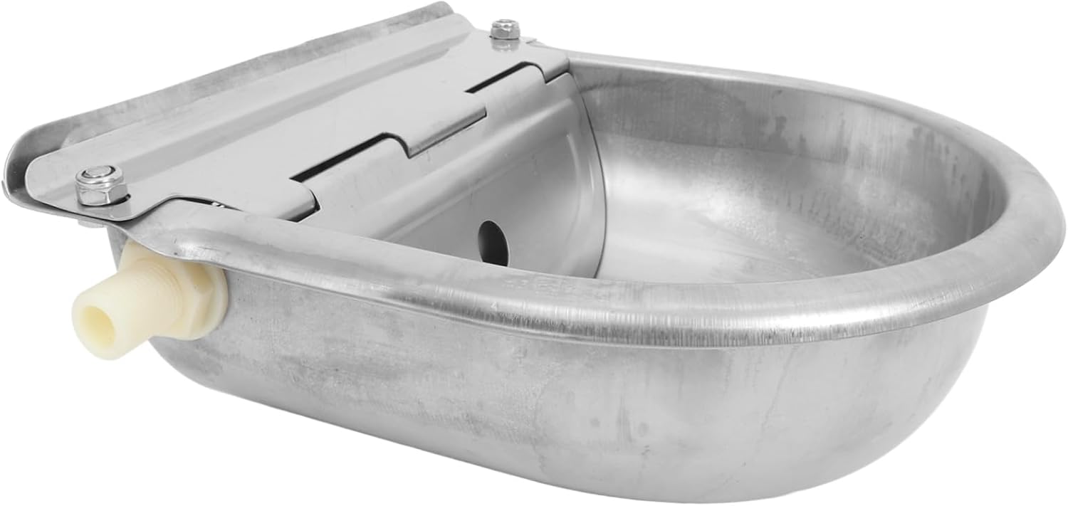 Automatic Animal Drinking Water Bowl Stainless Steel Construction Versatile for Cattle Horses Sheep Outdoor Livestock Waterer Efficient Waterer