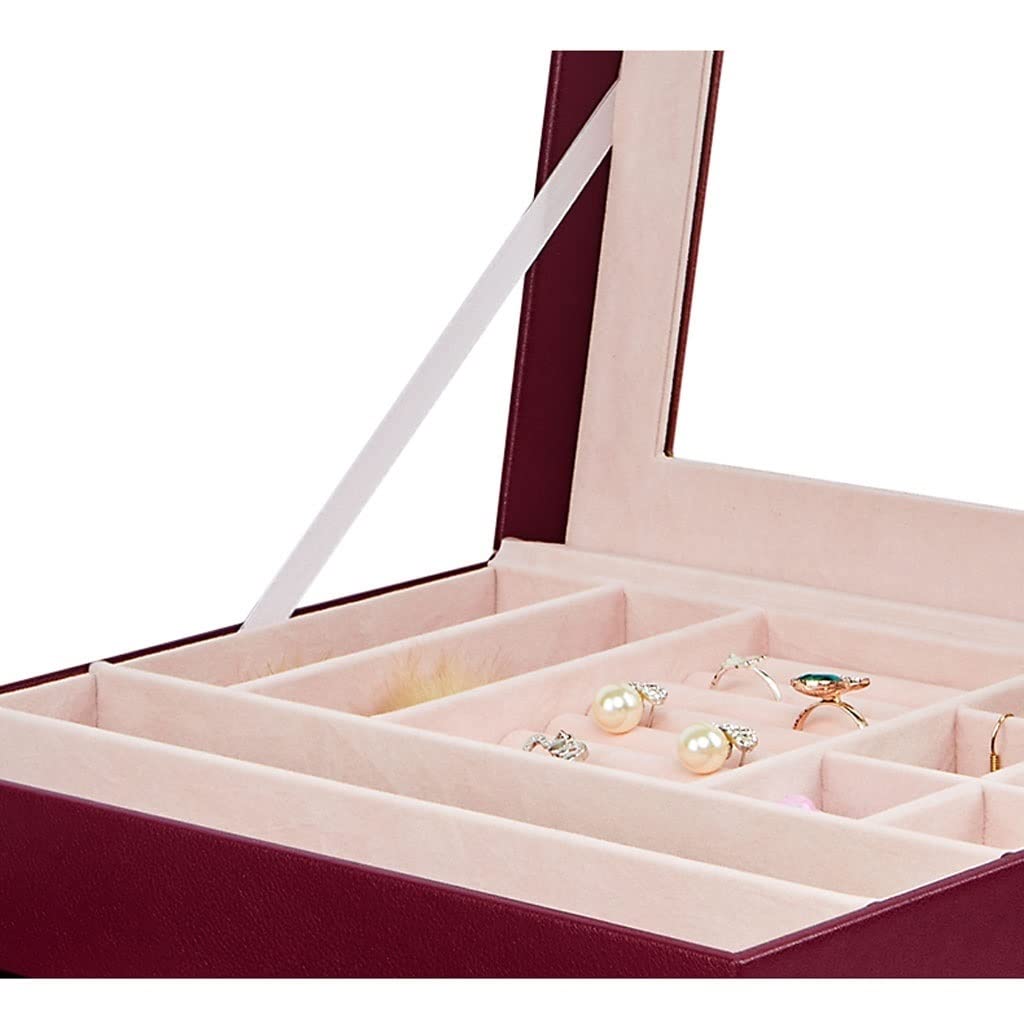 Jewelry Boxes Drawer Type Jewelry Box Storage Box Cosmetic Box Ring Earring Necklace Bracelet Watch Small Jewelry Three Layer