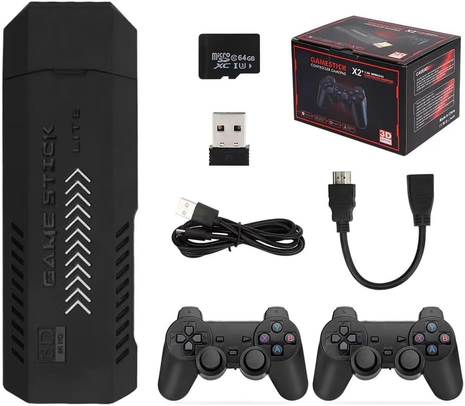 Console per videogiochi retrò X2 Plus 4K Game Stick 3D HD...