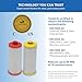 Aquasana Replacement Filter Cartridges | Fit Claryum 2-Stage Under Sink Water Filter | WQA Certified to Reduce Up to 99.99% of PFAS, Microplastics, Lead & Chlorine | AQ-5200R | AQ-C2-R